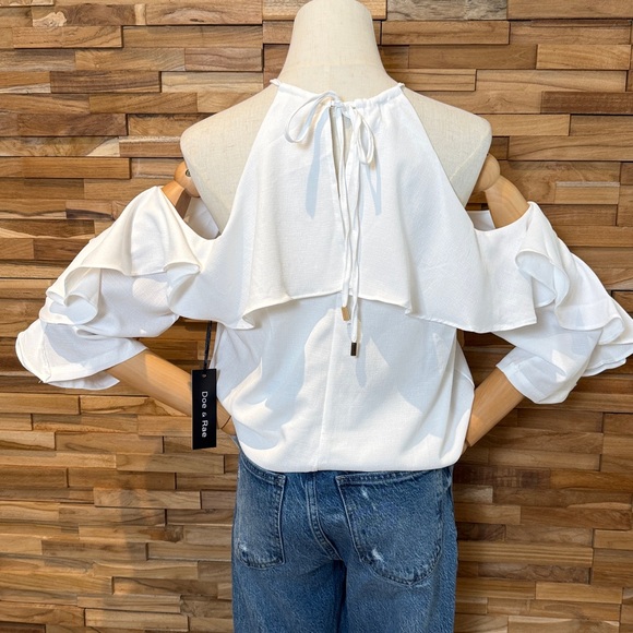 Doe + Rae | Cold Shoulder | Halter | Ruffle Collar | Various sizes - Picture 2 of 5